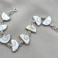 925 Sterling Silver Shiva Eye Shell Bracelet Link Bracelet Gemstone Jewelry Gift for Her
