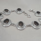 925 Sterling Silver Smoky Quartz Bracelet Natural Brown Oval Gemstone Handmade Jewelry