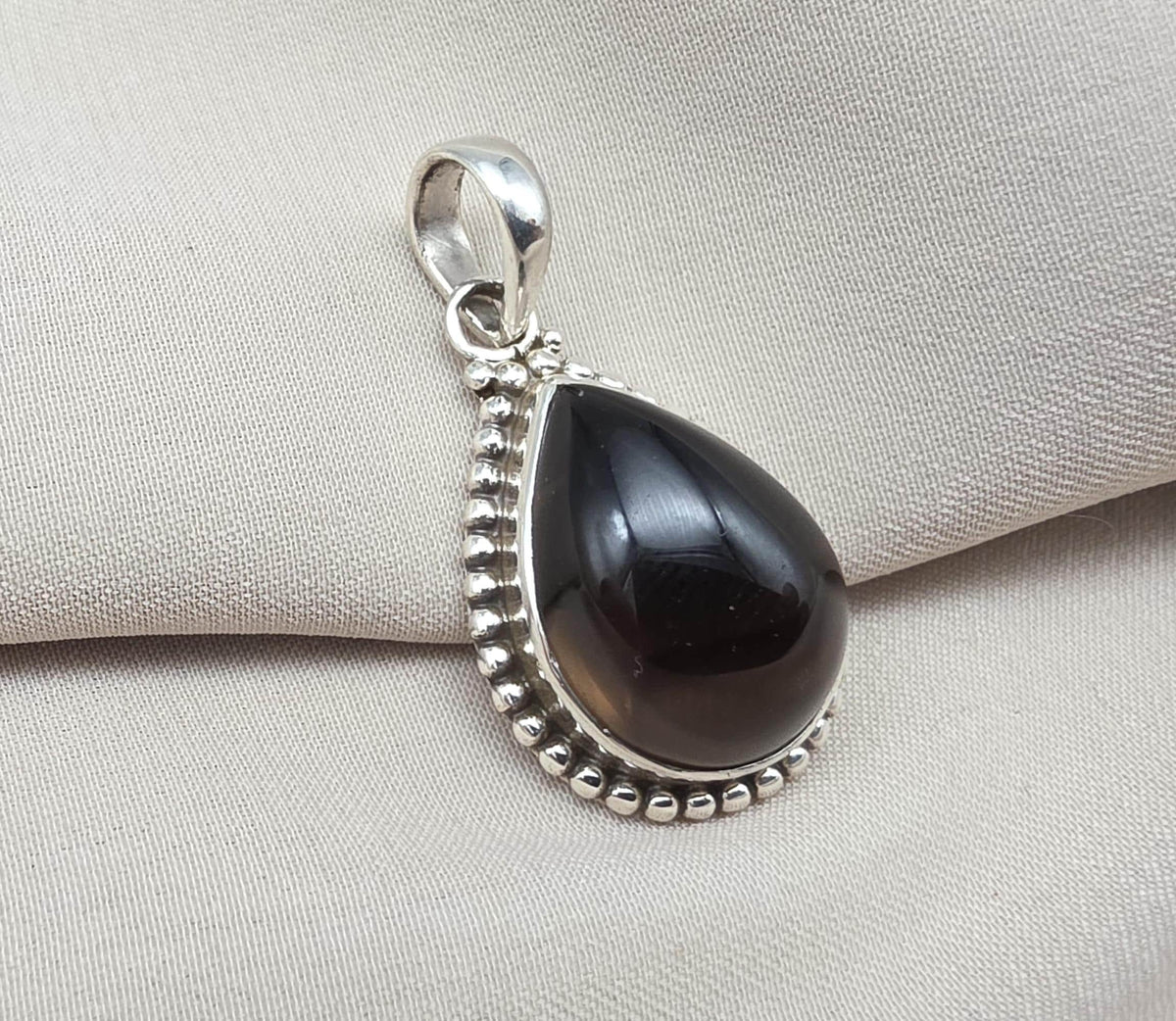 Smoky Quartz Pendant: 925 Sterling Silver November Birthstone Necklace Healing Gemstone Jewelry