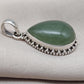 Green Aventurine Pendant 925 Sterling Silver | Handmade Teardrop Gemstone Necklace | Healing Crystal Jewelry Gift
