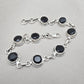 Black Onyx Bracelet 925 Sterling Silver Round Gemstone Wedding Bracelet Unique Design Jewelry