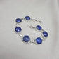 925 Sterling Silver Lapis Lazuli Bracelet Blue Gemstone Jewelry Statement Bracelet Gift for Her