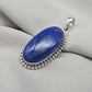 Lapis Lazuli Pendant 925 Sterling Silver September Birthstone Necklace Boho Jewelry Handmade Pendant
