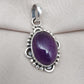 Natural Amethyst 925 Sterling Silver Pendant, February Birthstone Jewelry