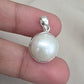 Pearl Pendant 925 Sterling Silver Oval Dome Natural Gemstone Minimal Pendant Handmade Jewelry Gift