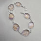 925 Sterling Silver Ametrine Bracelet Natural Faceted Gemstone Jewelry Adjustable Bracelet