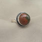 Unakite Jasper 925 Sterling Silver Ring Natural Gemstone Ring Boho Healing Crystal Jewelry