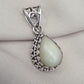 Natural Opal Silver Pendant 925 Sterling Silver Jewelry Pear Shape Cabochon Handmade Gemstone