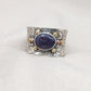 Blue Sapphire Spinner Ring 925 Sterling Silver Meditation Band, Anxiety Relief