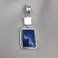 Lapis Lazuli & Mother of Pearl Pendant: 925 Sterling Silver Boho Necklace