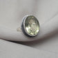 Lemon Quartz Ring : 925 Sterling Silver Oval Cut Gemstone Ring Vintage Statement Jewelry