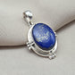 Lapis Lazuli Pendant: 925 Sterling Silver Boho Handmade Jewelry