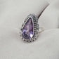 Amethyst Ring 925 Sterling Silver Natural Purple Gemstone Ring Handmade Jewelry February Birthstone