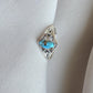 Blue Copper Turquoise Marquise Ring 925 Sterling Silver Statement Ring December Birthstone Gift