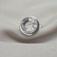 Handmade Crystal Quartz Sterling Silver Ring: April Birthstone Jewelry