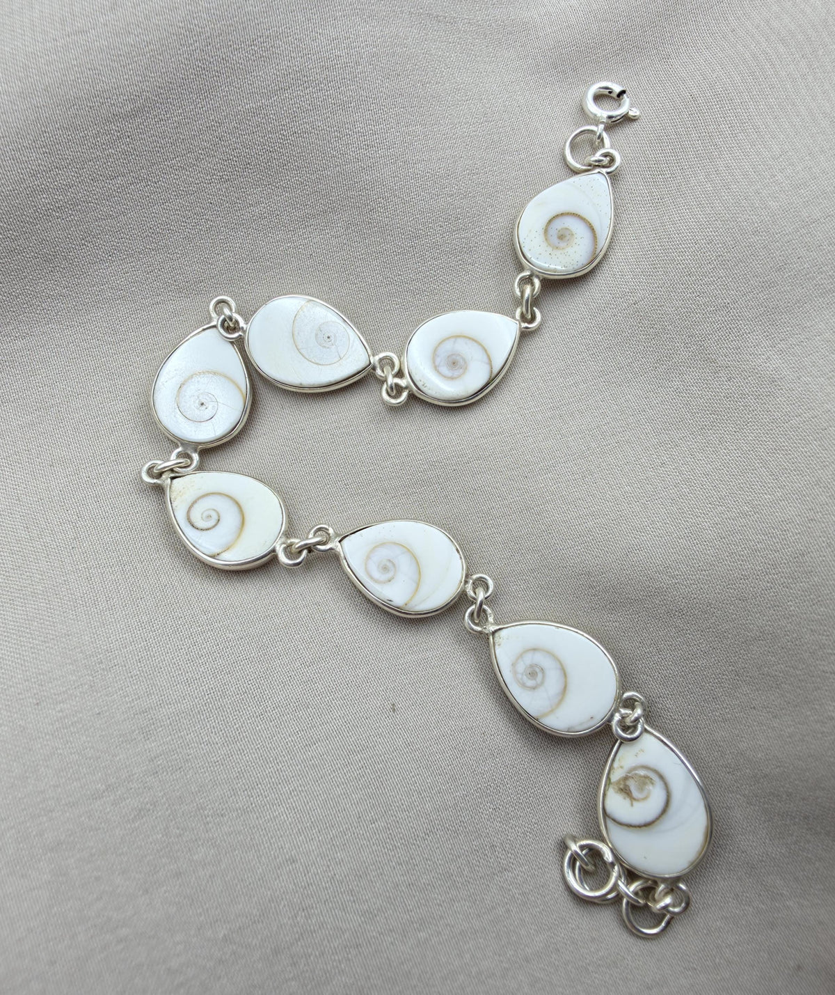 Shiva Eye 925 Silver Bracelet Spiritual Protection Handmade Jewelry Gift for Her