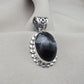 Snowflake Obsidian Pendant 925 Sterling Silver Protection Gemstone Necklace Courage Jewelry