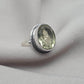 Lemon Quartz Ring : 925 Sterling Silver Oval Cut Gemstone Ring Vintage Statement Jewelry