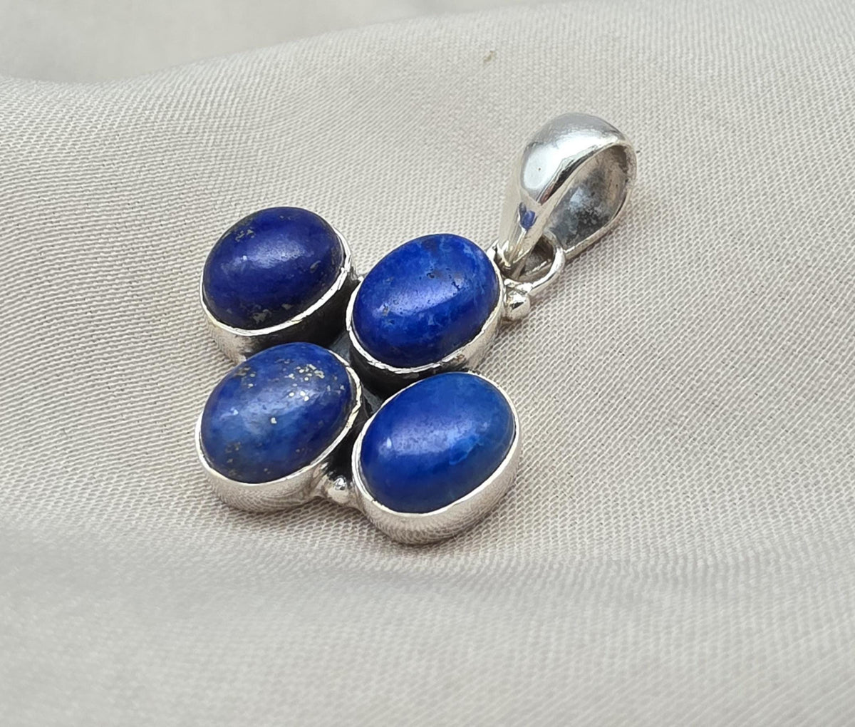 Lapis Lazuli Pendant 925 Sterling Silver Pendant, Handmade Blue Gemstone Jewelry, Gift for Her