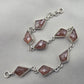 925 Sterling Silver Natural Sunstone Bracelet Handmade Gemstone Link Jewelry