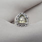 Lemon Quartz 925 Sterling Silver Ring: Handmade Boho Gemstone Jewelry
