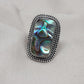 Handmade Abalone Shell 925 Sterling Silver Ring | Boho Ocean Jewelry