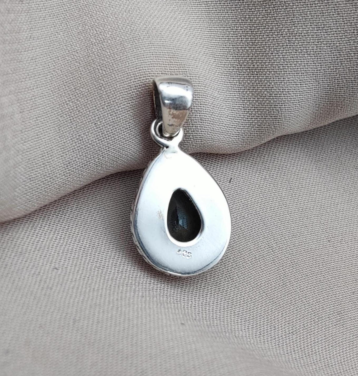 Sterling Silver Blue Topaz Pendant Necklace: December Birthstone Gift