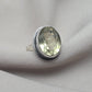 Lemon Quartz Ring : 925 Sterling Silver Oval Cut Gemstone Ring Vintage Statement Jewelry