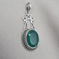 Green Onyx Pendant: Pendant 925 Sterling Silver Faceted Gemstone Necklace Jewelry Gift for Her