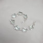 925 Sterling Silver Green Amethyst Bracelet Elegant Minimal Jewelry Gift for Her