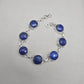 925 Sterling Silver Lapis Lazuli Bracelet Blue Gemstone Jewelry Statement Bracelet Gift for Her