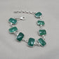 Green Onyx 925 Sterling Silver Bracelet Natural Gemstone Handmade Jewelry