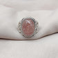 Strawberry Quartz 925 Sterling Silver Ring: Handmade Boho Gemstone Jewelry