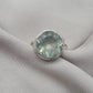 Handmade Sterling Silver Prehnite Ring, Natural Gemstone Statement Jewelry