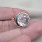 Handmade Crystal Quartz Sterling Silver Ring: April Birthstone Jewelry