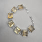 Citrine 925 Sterling Silver Bracelet Natural Gemstone Handmade Jewelry