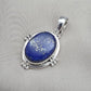 Lapis Lazuli Pendant: 925 Sterling Silver Boho Handmade Jewelry