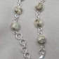 925 Sterling Silver Copper Calcite Bracelet Natural Round Gemstone Link Bracelet Gift for Her