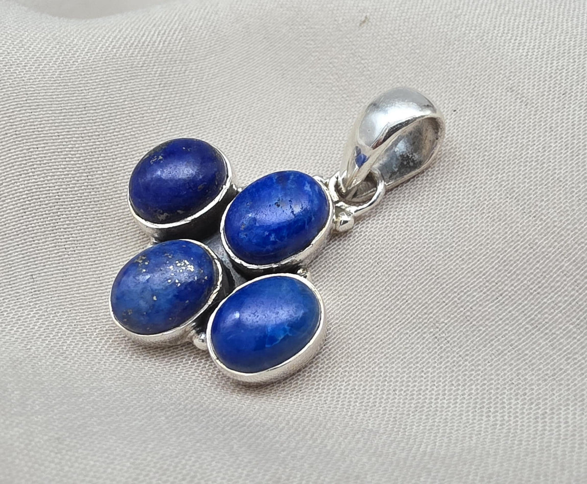 Lapis Lazuli Pendant 925 Sterling Silver Pendant, Handmade Blue Gemstone Jewelry, Gift for Her