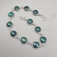 Natural Malachite Bracelet 925 Silver Green Stone Bracelet Protection Healing Jewelry