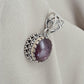 Natural Ruby Star Pendant Genuine Asteriated Ruby Cabochon Handmade 925 Sterling Silver Jewelry