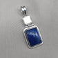 Lapis Lazuli & Mother of Pearl Pendant: 925 Sterling Silver Boho Necklace