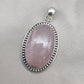 Rose Quartz Pendant Necklace: 925 Sterling Silver, Love & Healing