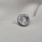 Handmade Crystal Quartz Sterling Silver Ring: April Birthstone Jewelry