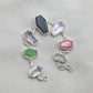 925 Sterling Silver Multi Gemstone Bracelet Coffin Cut Link Bracelet Handmade Jewelry