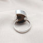 Ammonite Fossil Ring: 925 Sterling Silver Boho Statement Jewelry