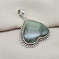 Seraphinite Pendant: 925 Sterling Silver, Healing Crystal Jewelry Heart shape Unique Pendant