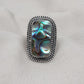 Handmade Abalone Shell 925 Sterling Silver Ring | Boho Ocean Jewelry