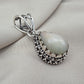 Natural Opal Silver Pendant 925 Sterling Silver Jewelry Pear Shape Cabochon Handmade Gemstone