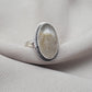 Rutilated Quartz Ring 925 Sterling Silver Oval Gemstone Ring Handmade Boho Statement Jewelry